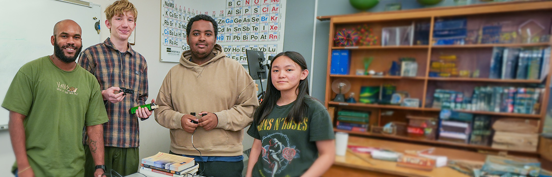 Group of students working together